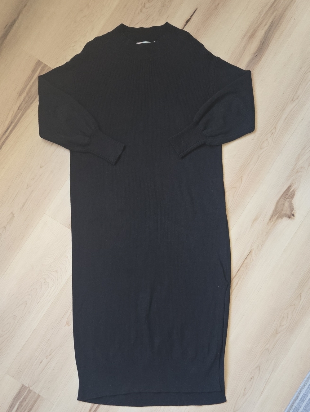 FP Beach Knit Maxi Dress, Black, Size XS